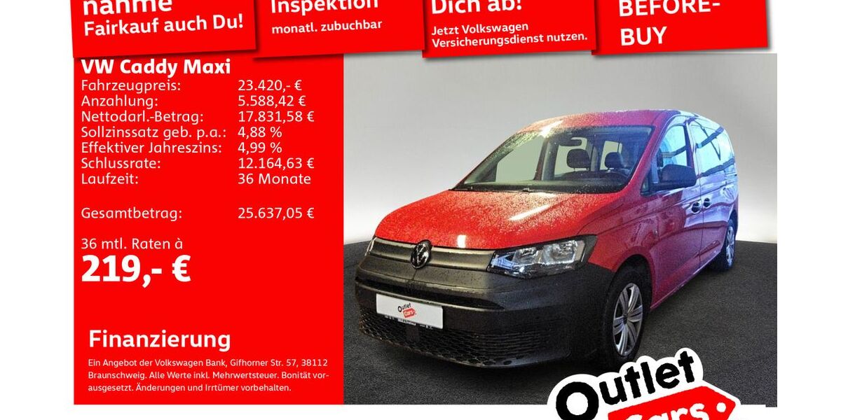 VW Caddy Maxi 56.286 km 23.420 &euro; Senden 89250