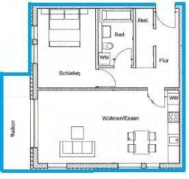 Etagenwohnung Kleinmachnow - 2 Zimmer, 60 m&sup2;, 1.200&euro; | Angebot:26380433