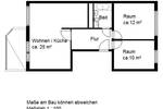 Etagenwohnung Halle (Saale) Silberhöhe - 3 Zimmer, 57 m&sup2;, 335&euro; | Angebot:26437285