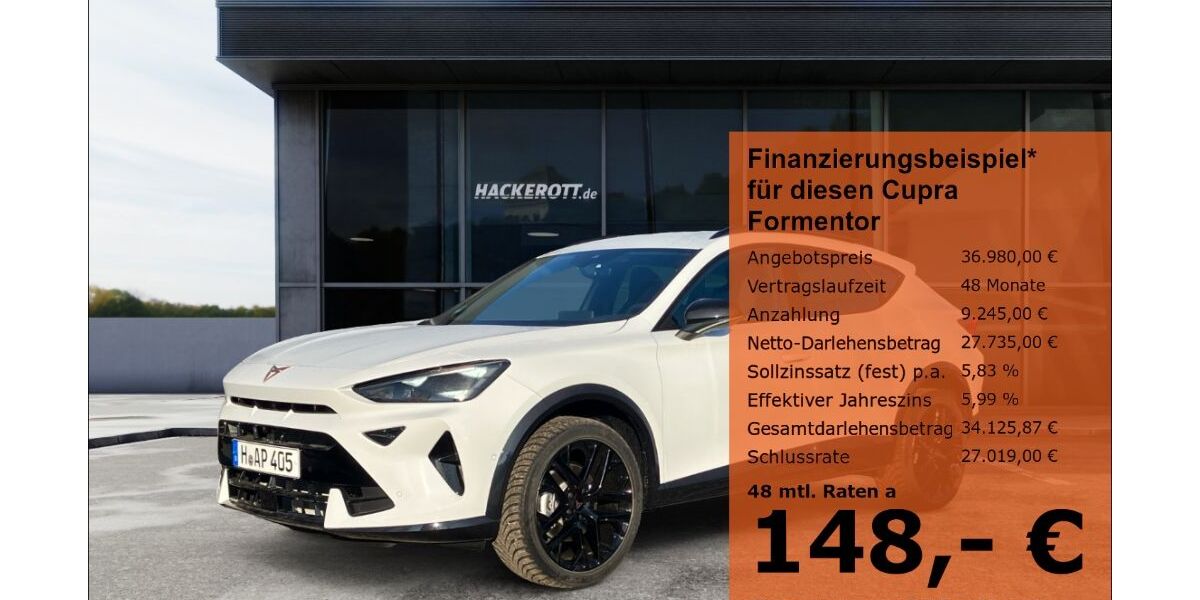 Cupra Formentor 8.512 km 33.980 € Hannover 30165
