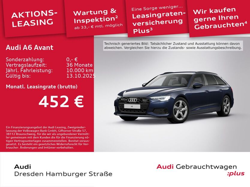 Audi A6 13.256 km 53.890 € Dresden 01067