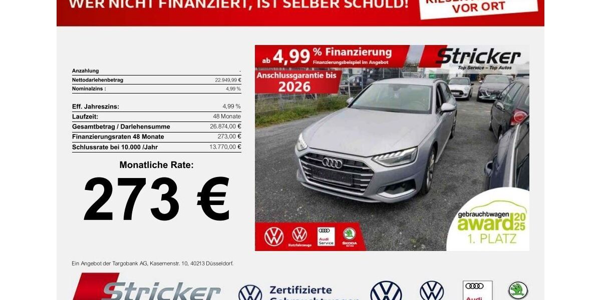 Audi A4 61.324 km 22.949 &euro; Detmold 32760