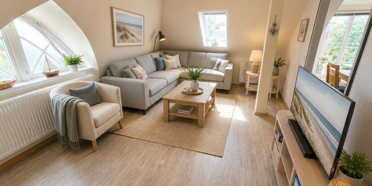 Etagenwohnung Wyk auf Föhr - 3 Zimmer, 51 m&sup2;, 285.000&euro; | Angebot:26763458