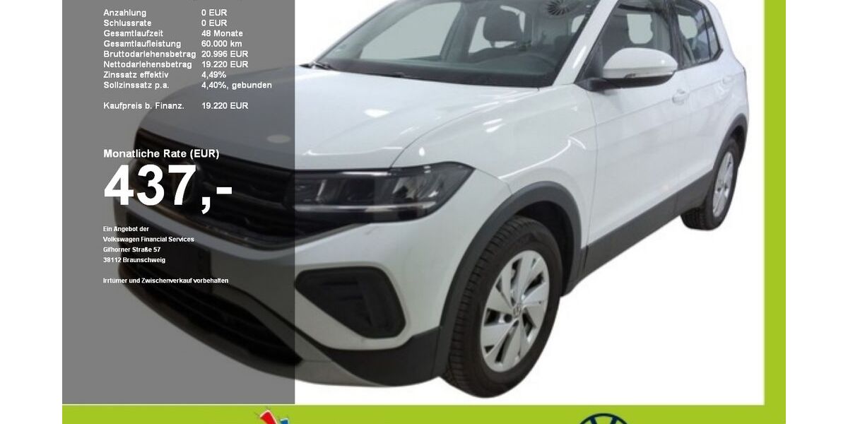 VW T-Cross 13.027 km 19.210 &euro; Mainburg 84048