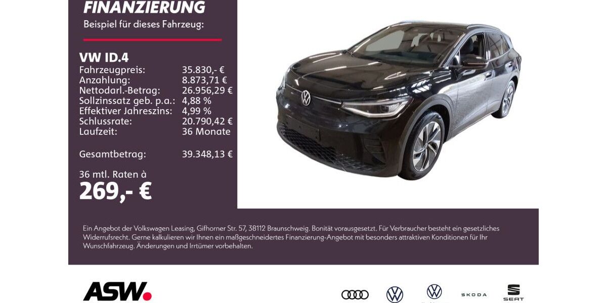 VW ID.4 12.990 km 35.830 &euro; Weinsberg 74189