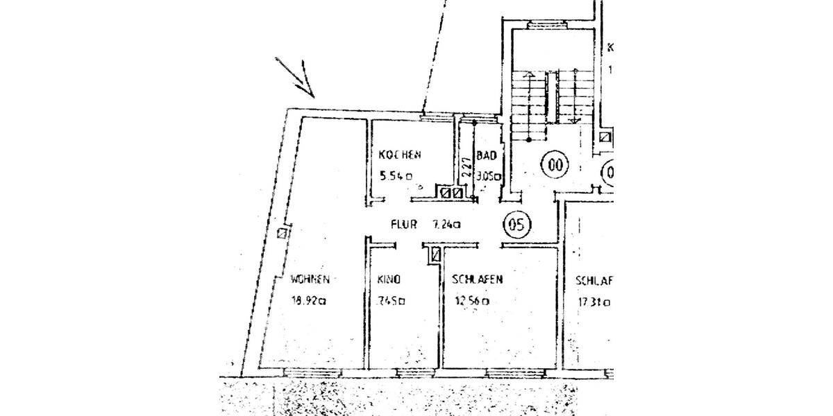 Etagenwohnung Würzburg - 3 Zimmer, 55 m&sup2;, 229.000&euro; | Angebot:27280501