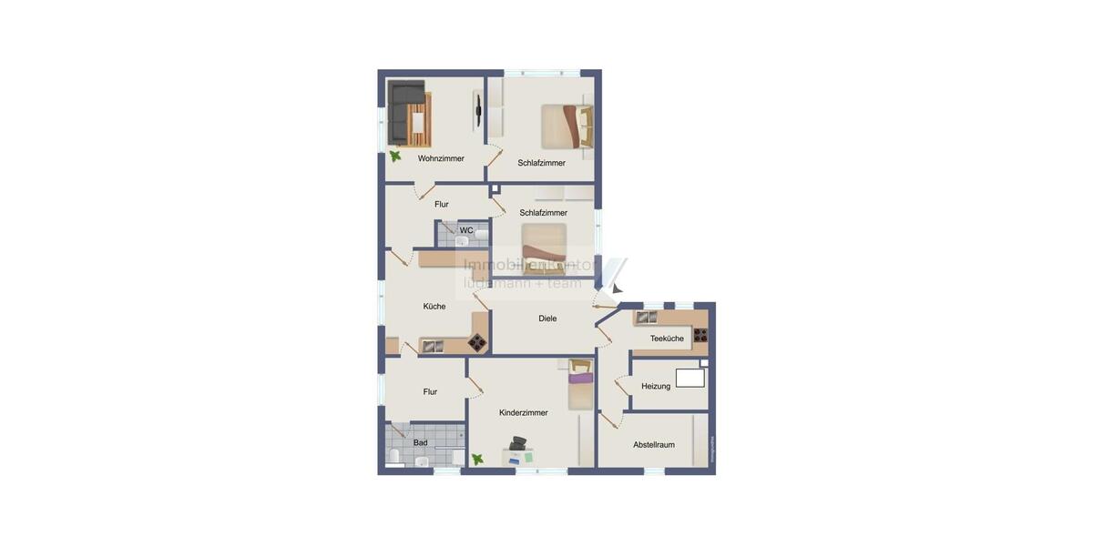 Erdgeschoßwohnung Scheeßel - 4 Zimmer, 120 m&sup2;, 800&euro; | Angebot:26338455