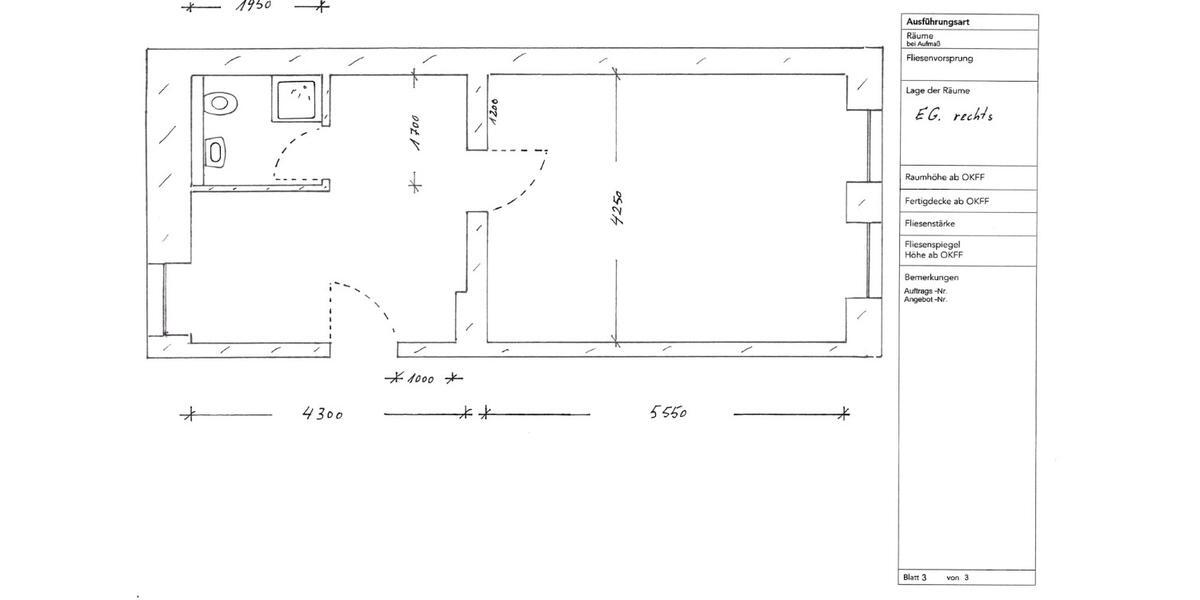 Erdgeschoßwohnung Pößneck - 1 Zimmer, 41 m&sup2;, 290&euro; | Angebot:25887626