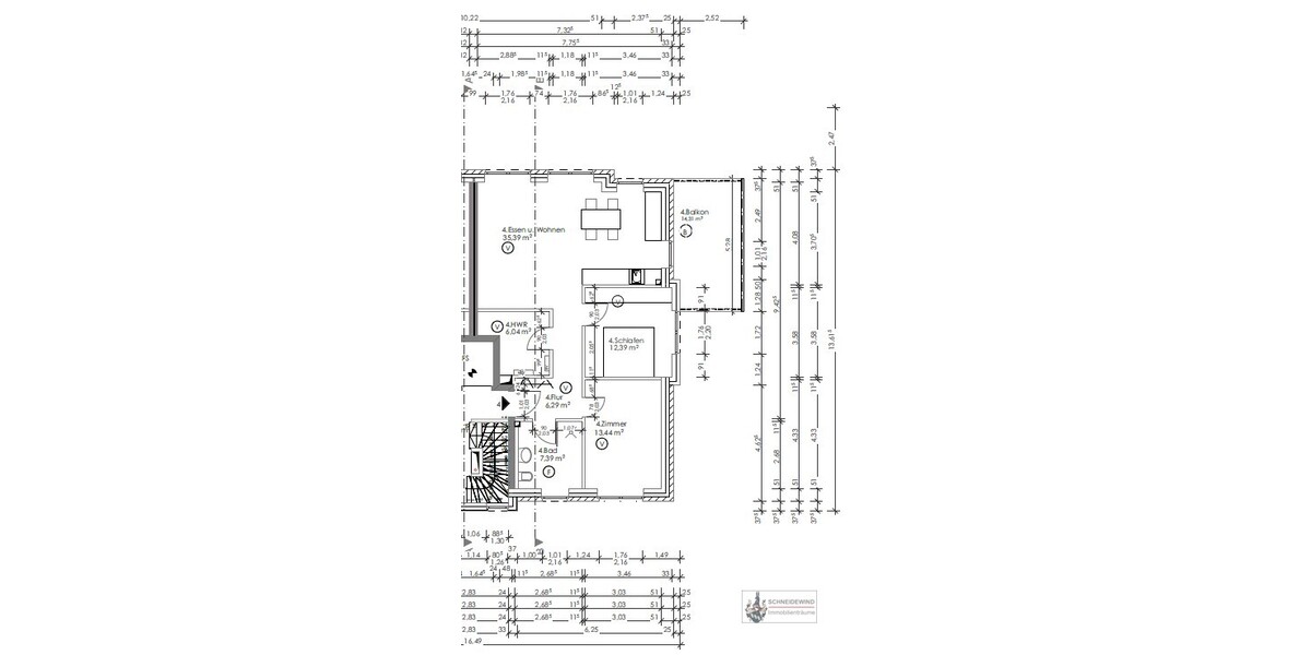 3 Zi. OG Wohnung 88 m² mit EBK + Carport Bj. 2019 - Etagenwohnung Weyhe Leeste | Angebot:26004759
