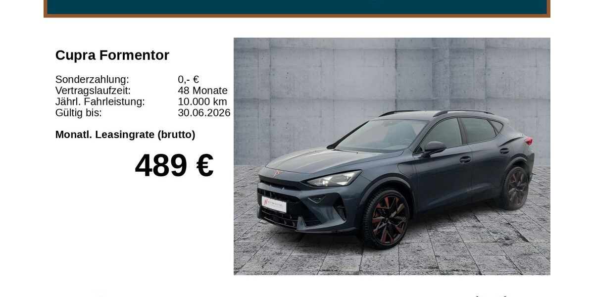Cupra Formentor 7.500 km 46.990 &euro; Bayreuth 95448