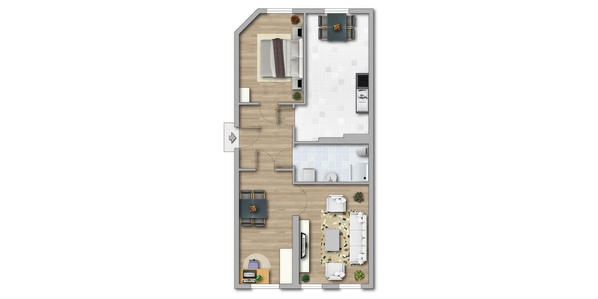 Erdgeschoßwohnung Görlitz - 2 Zimmer, 65 m&sup2;, 371&euro; | Angebot:26665624