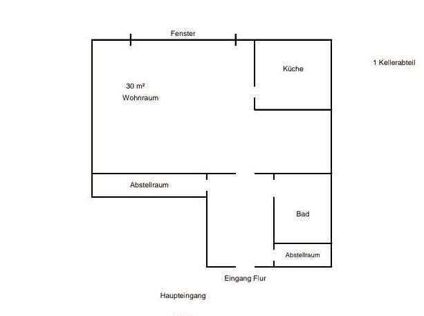 Etagenwohnung Ingolstadt Nordost - 1 Zimmer, 31 m&sup2;, 129.000&euro; | Angebot:26365091