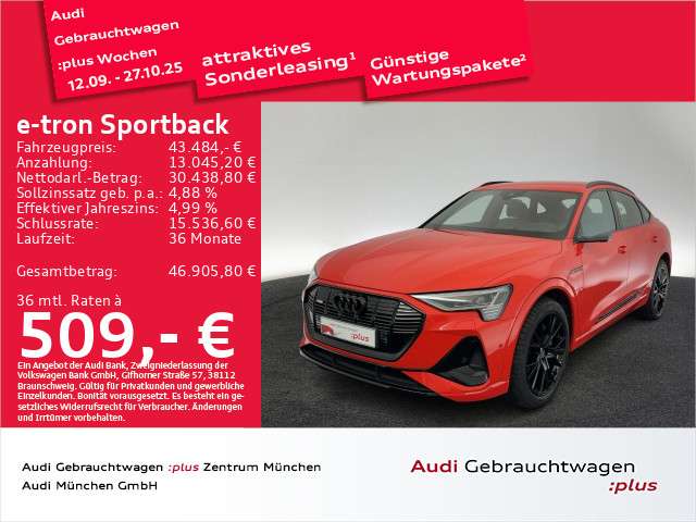 Audi e-tron 20.825 km 43.484 € Eching 85386