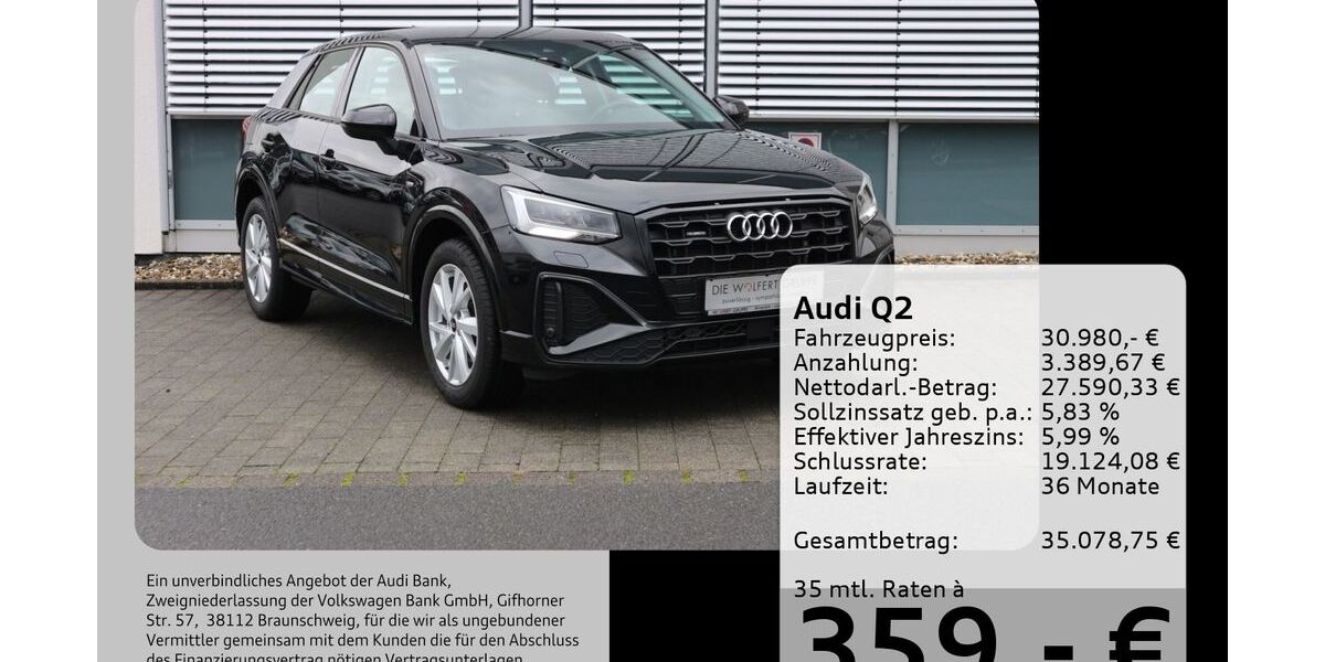 Audi Q2 46.313 km 28.380 &euro; Buergstadt 63927