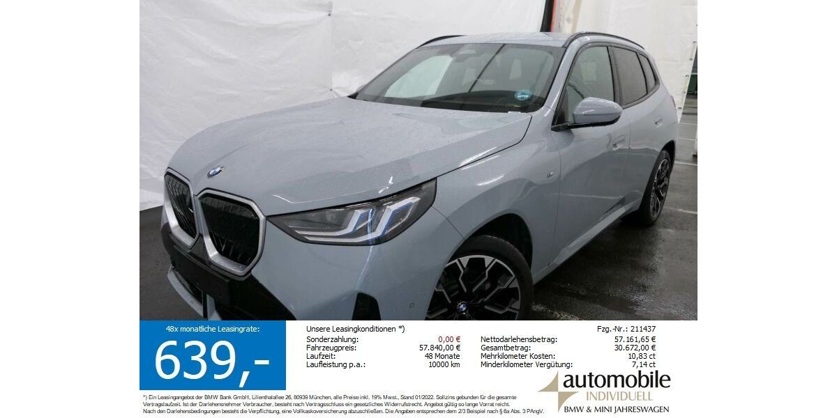 BMW X3 12.200 km 57.540 &euro; Paderborn 33100
