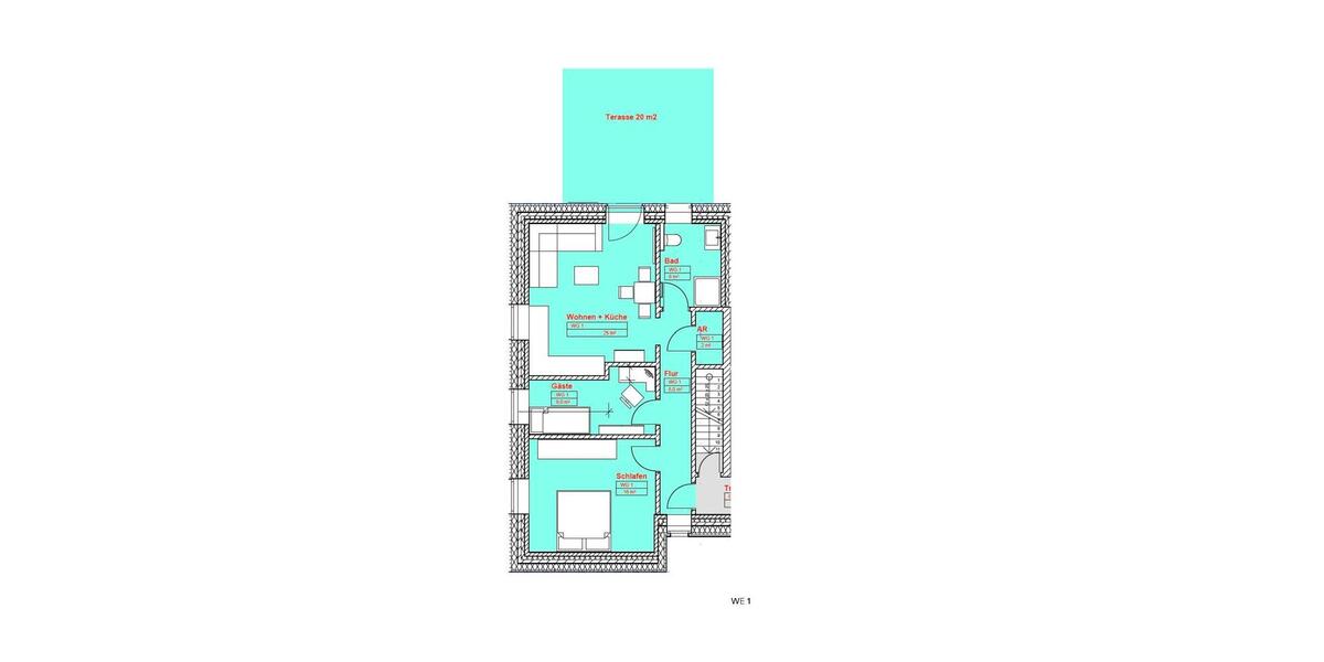 Erdgeschoßwohnung Hemmoor - 3 Zimmer, 75 m&sup2;, 865&euro; | Angebot:25636894