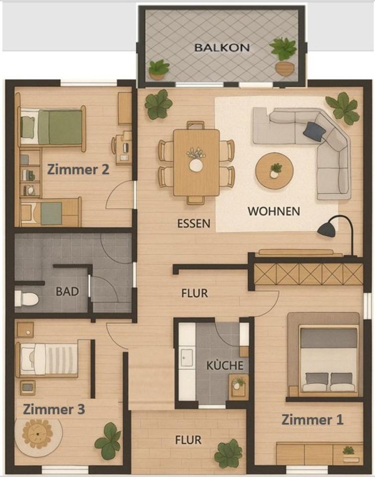 Ruhige, Charmantes Einfamilienhaus zu vermieten in Nörten zimmer