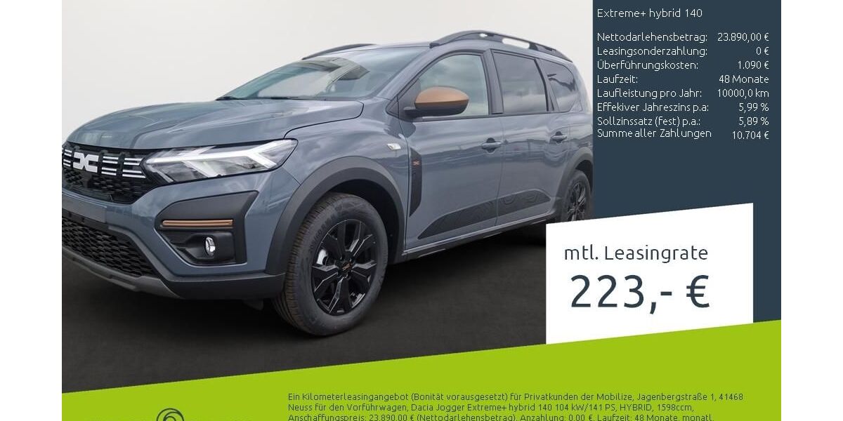 Dacia Jogger 1.500 km 23.890 &euro; Borken 46325