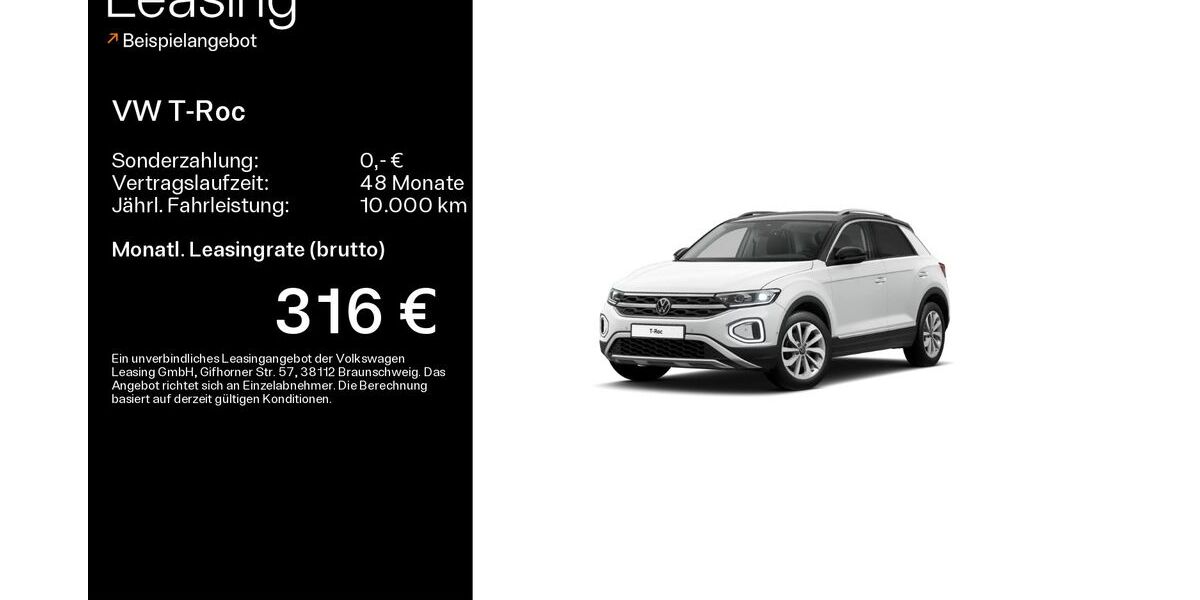 VW T-Roc 37.100 km 28.990 &euro; Haßfurt 97437