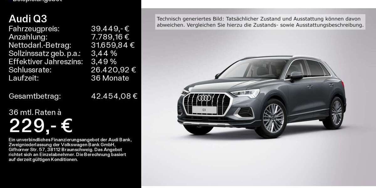 Audi Q3 4.900 km 39.449 &euro; Buedingen 63654