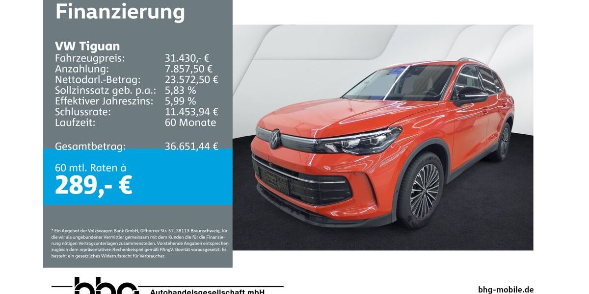 VW Tiguan 12.265 km 31.430 &euro; Mössingen 72116