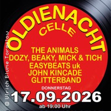 OLDIENACHT Celle - The Animals, Glitterband, John Kincade u.v.a. 17.09.2026 CONGRESS UNION CELLE