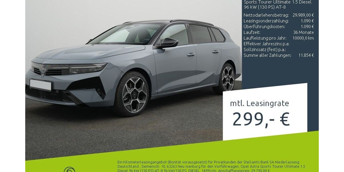 Opel Astra 1.500 km 29.989 &euro; Bocholt 46395