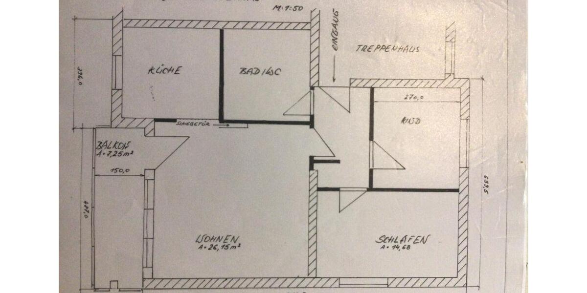 Etagenwohnung Freiberg - 3 Zimmer, 68 m&sup2;, 135.000&euro; | Angebot:24759116