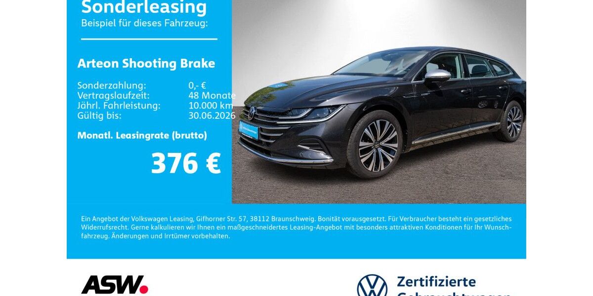 VW Arteon 60.800 km 26.930 &euro; Neckarsulm 74172