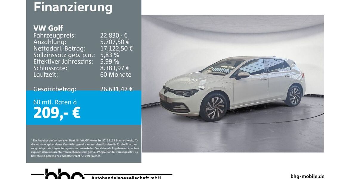 VW Golf 76.162 km 22.830 &euro; Ettlingen 76275