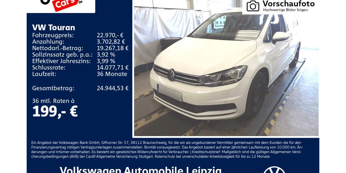 VW Touran 101.890 km 22.970 &euro; Leipzig 04277