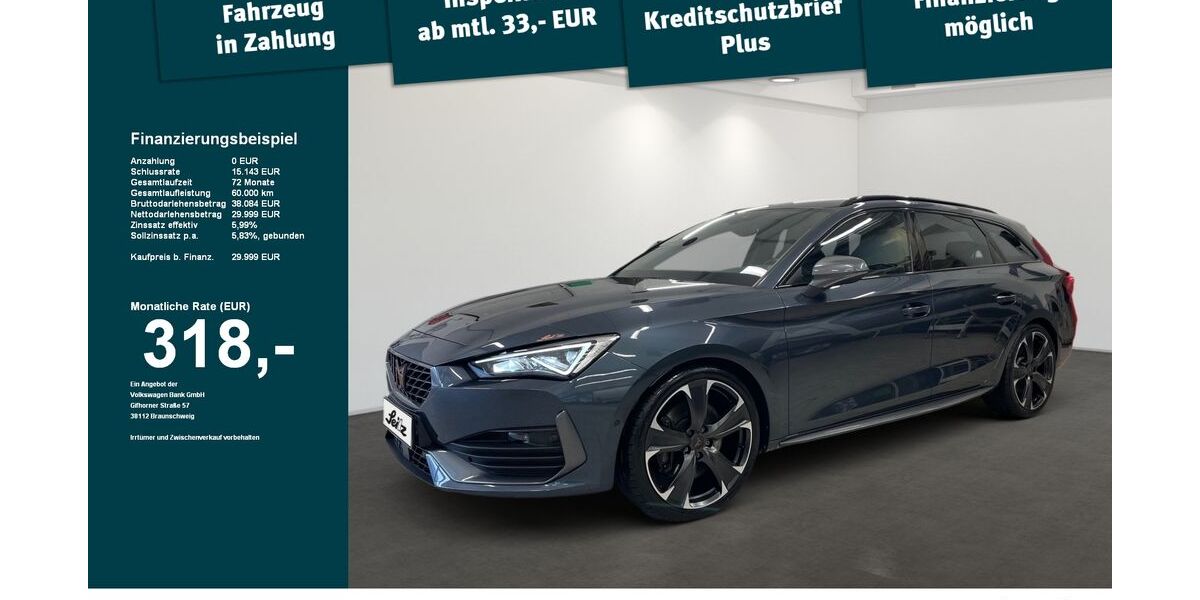 Cupra Leon 54.622 km 29.313 &euro; Weingarten 88250