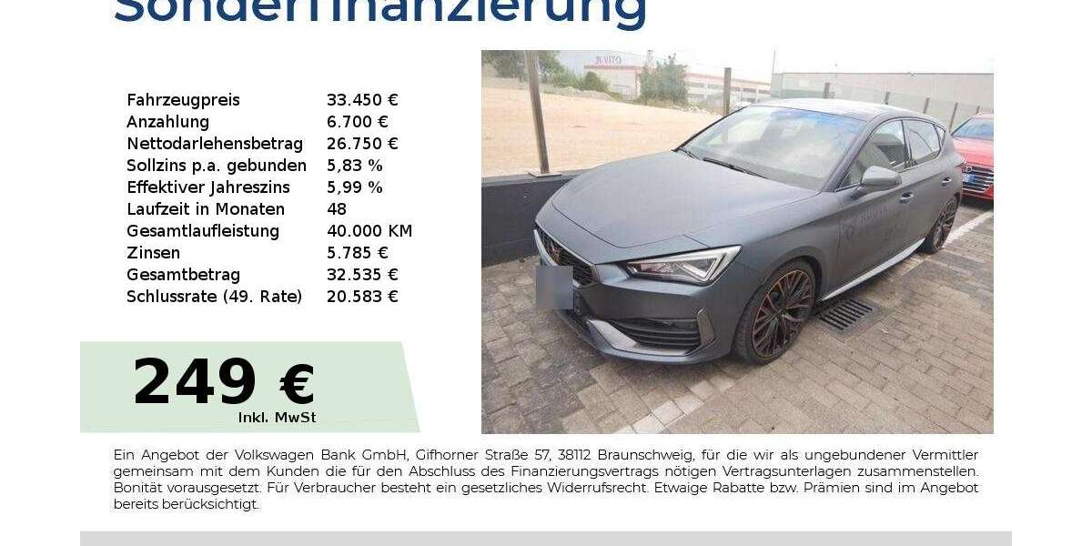 Cupra Leon 10.200 km 33.450 &euro; Schwabach 91126
