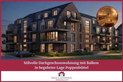 Wohnung Hamburg Poppenbüttel - 2 Zimmer, 52 m&sup2;, 395.000&euro; | Angebot:25879315
