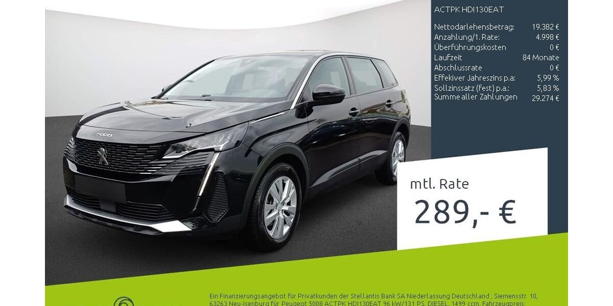 Peugeot 5008 61.885 km 22.360 &euro; Ahaus 48683