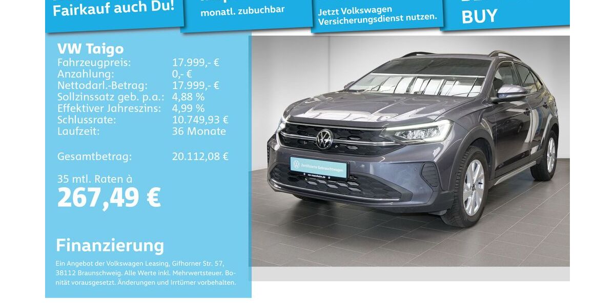 VW Taigo 63.944 km 17.499 &euro; Mannheim 68309