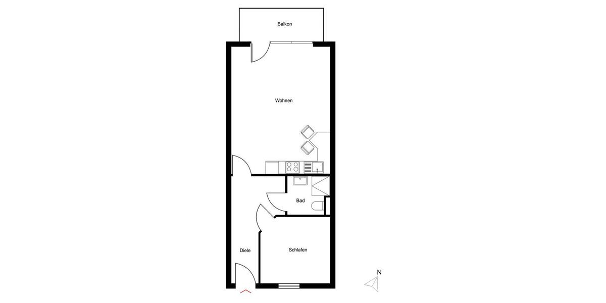Erdgeschoßwohnung Timmendorfer Strand - 2 Zimmer, 51 m&sup2;, 390.000&euro; | Angebot:27262236