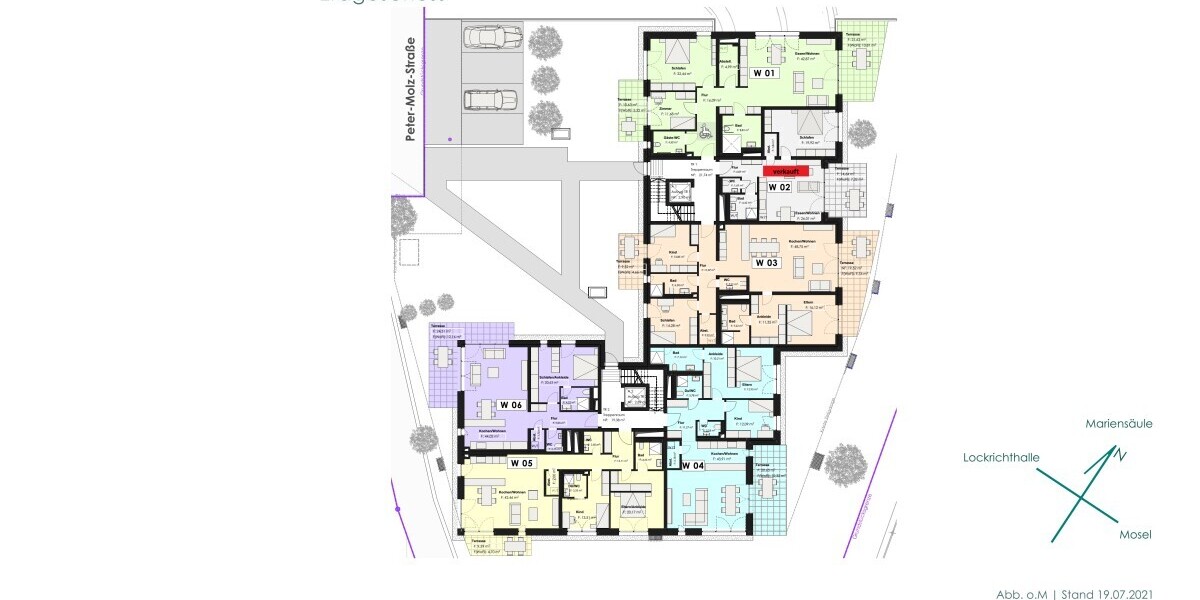 Großzügige helle Wohnung im KFW 40 Sparhaus Trier mit Top Verkehranbindung Luxemburg - Etagenwohnung Trier Feyen-Weismark | Angebot:27266457