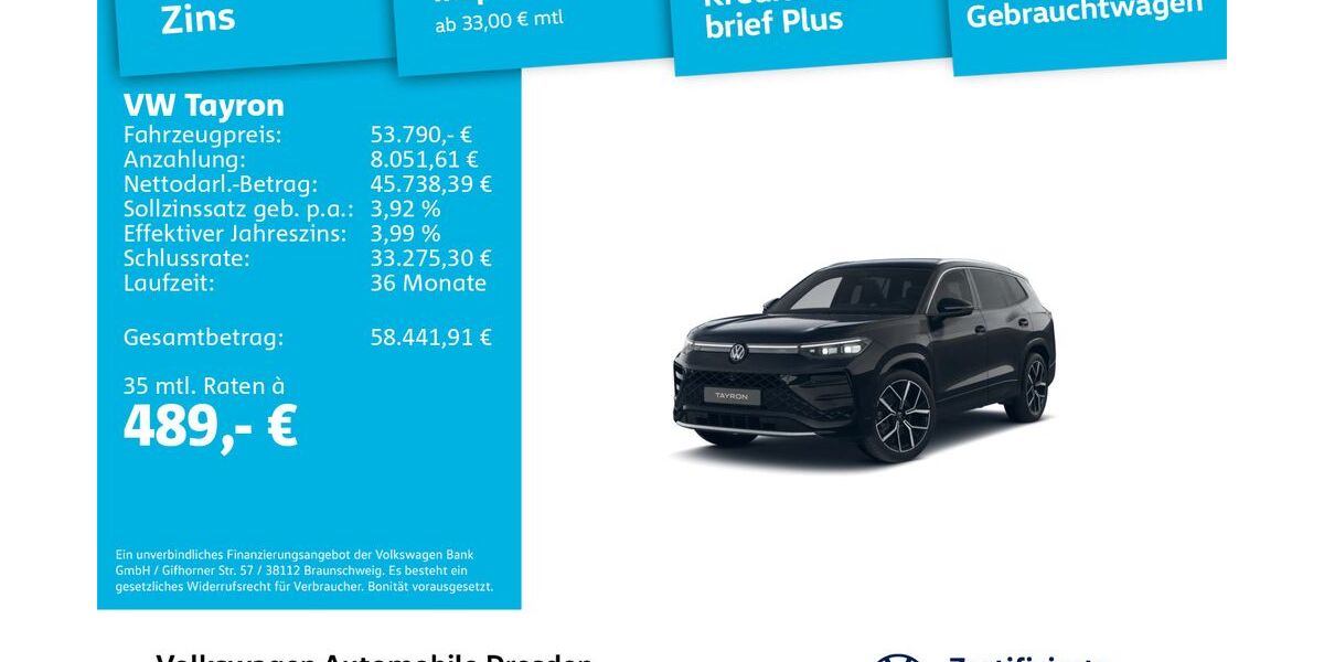 VW Tayron 5.920 km 52.790 &euro; Dresden 01169