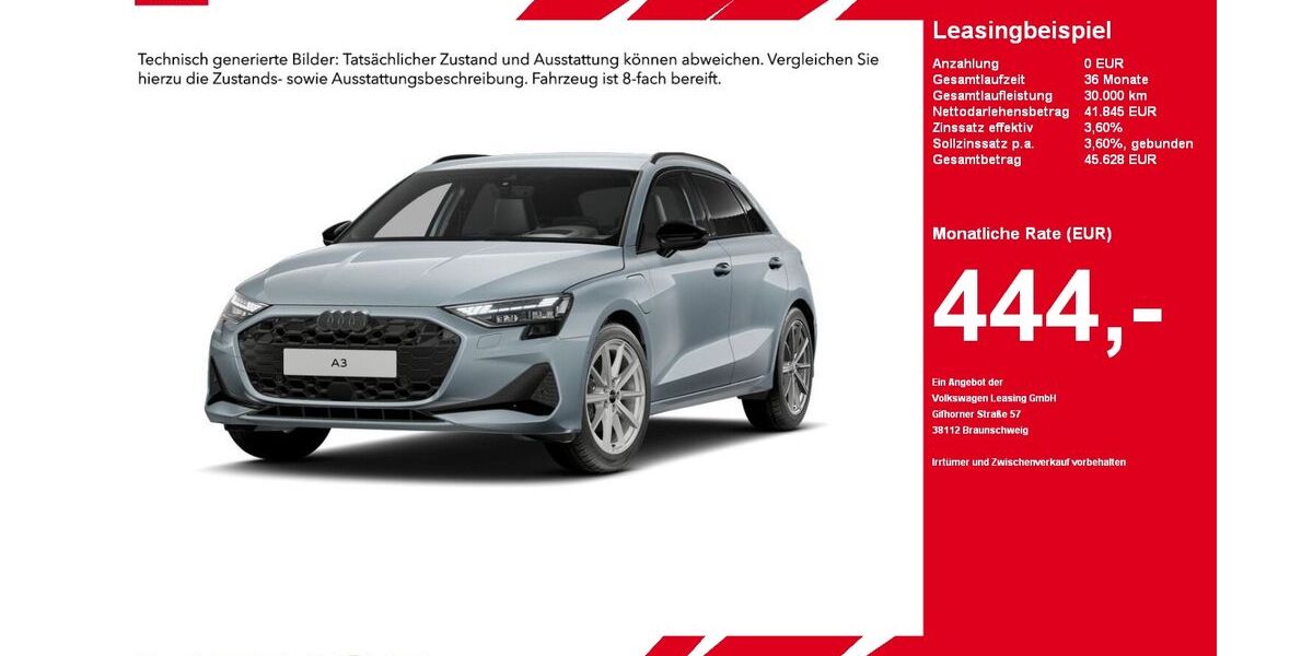 Audi A3 8.220 km 41.845 &euro; Gütersloh 33334