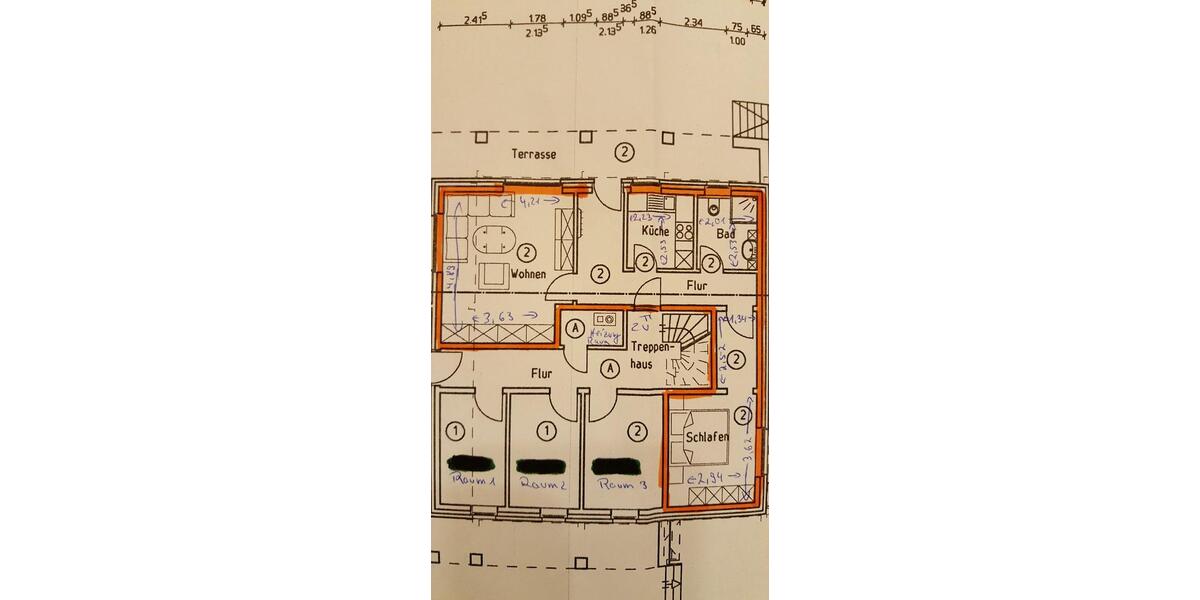 Etagenwohnung Ibbenbüren Bockraden - 2 Zimmer, 54 m&sup2;, 500&euro; | Angebot:25421986