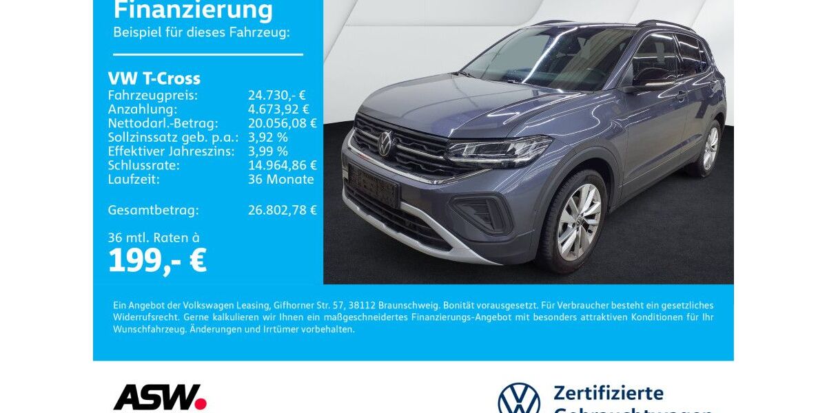 VW T-Cross 25.000 km 24.730 &euro; Bad Rappenau 74906