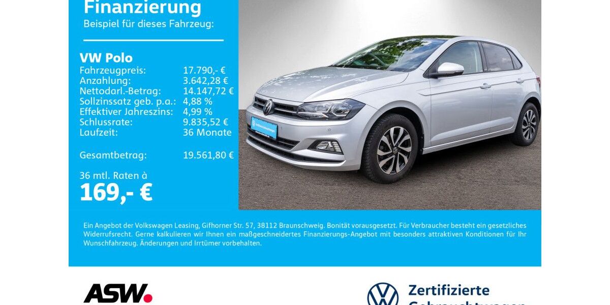 VW Polo 50.000 km 17.790 &euro; Neckarsulm 74172