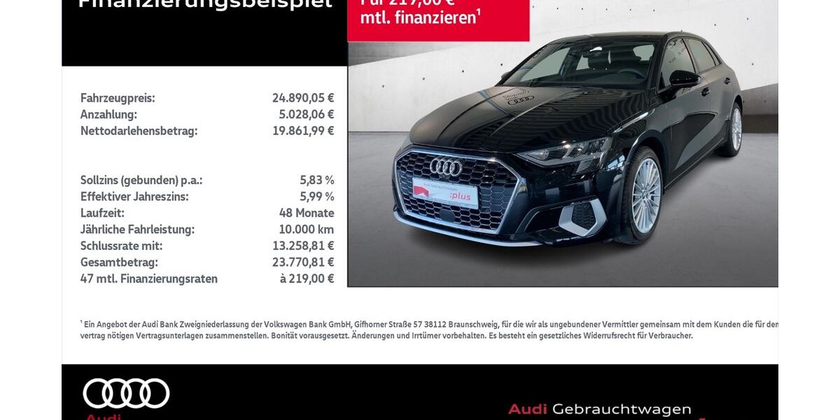 Audi A3 30.663 km 24.890 &euro; Rostock 18059
