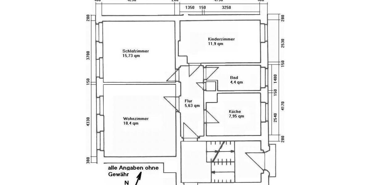 Erdgeschoßwohnung Braunsbedra - 3 Zimmer, 65 m&sup2;, 399&euro; | Angebot:26182649