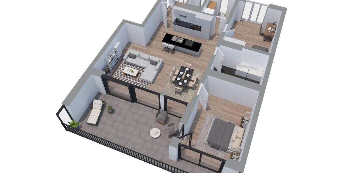 Etagenwohnung Laufenburg (Baden) Laufenburg - 3 Zimmer, 104 m&sup2;, 589.000&euro; | Angebot:25778322