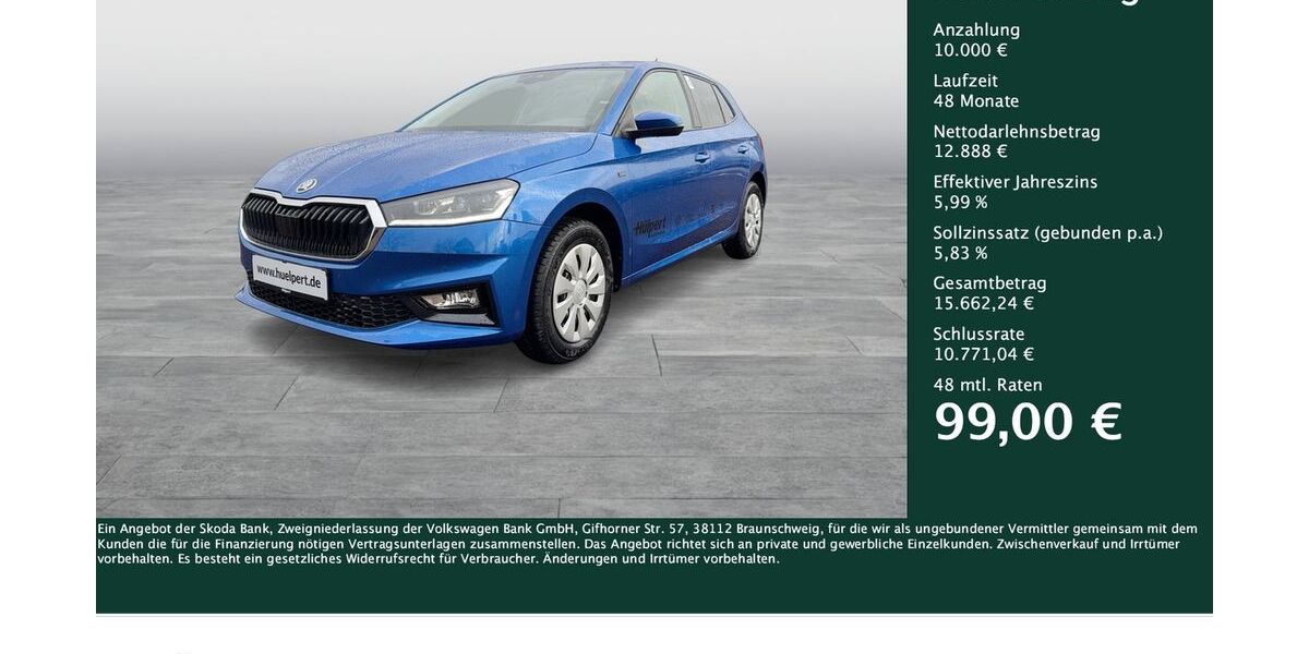 Skoda Fabia 4.900 km 22.888 € Dortmund 44309