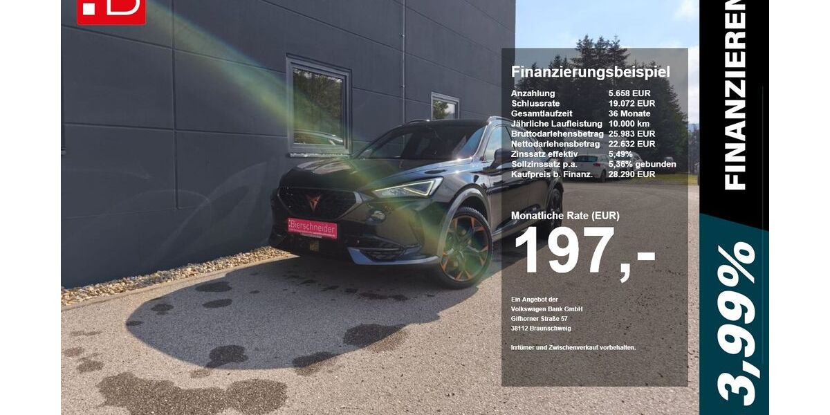 Cupra Formentor 31.526 km 28.290 &euro; Riedenburg 93339