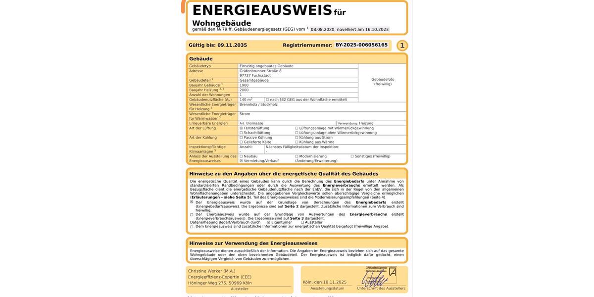 Einfamilienhaus Fuchsstadt - 45.000&euro; | Angebot:26942025