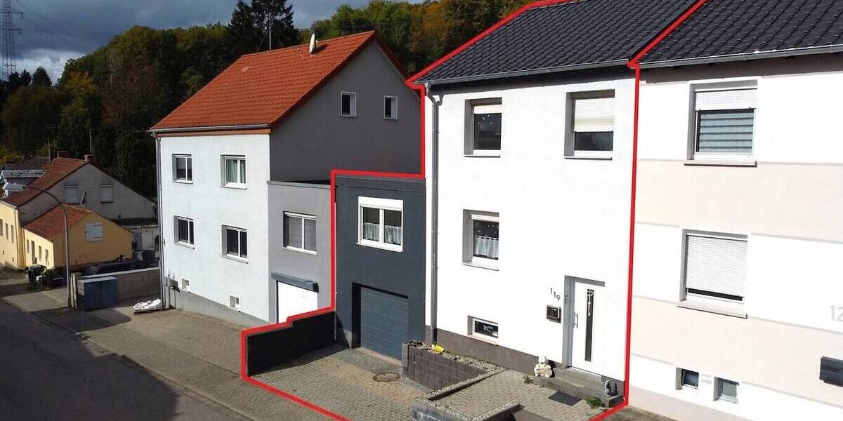 Reihenmittelhaus Saarbrücken Altenkessel - 5 Zimmer, 115 m&sup2;, 215.000&euro; | Angebot:26306132
